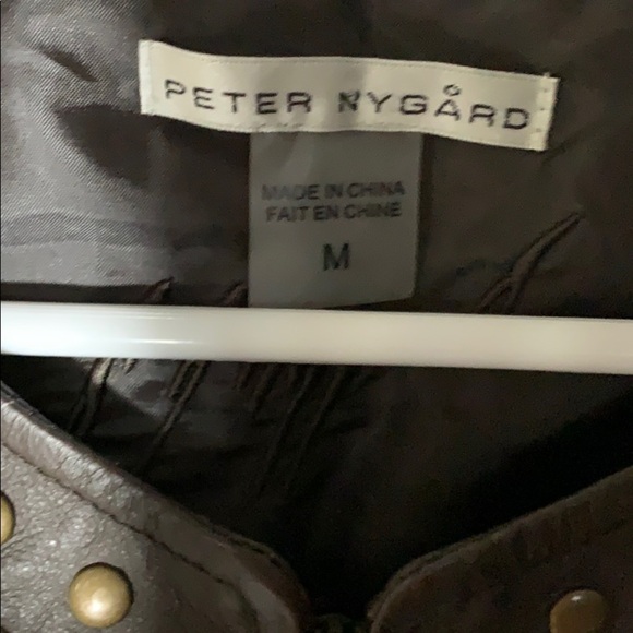 Peter Nygard Leather and Knit Jacket - Picture 3 of 4